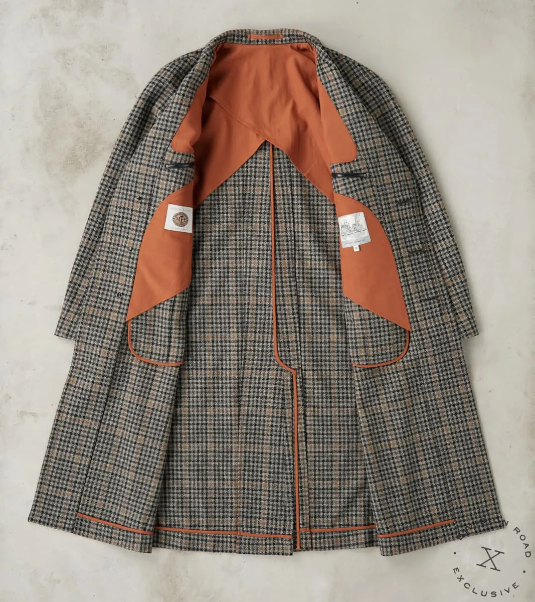 English Traveler Opus Coat - Lovat® London Town Grey Tweed Check sold by Division Road product image thumbnail 3