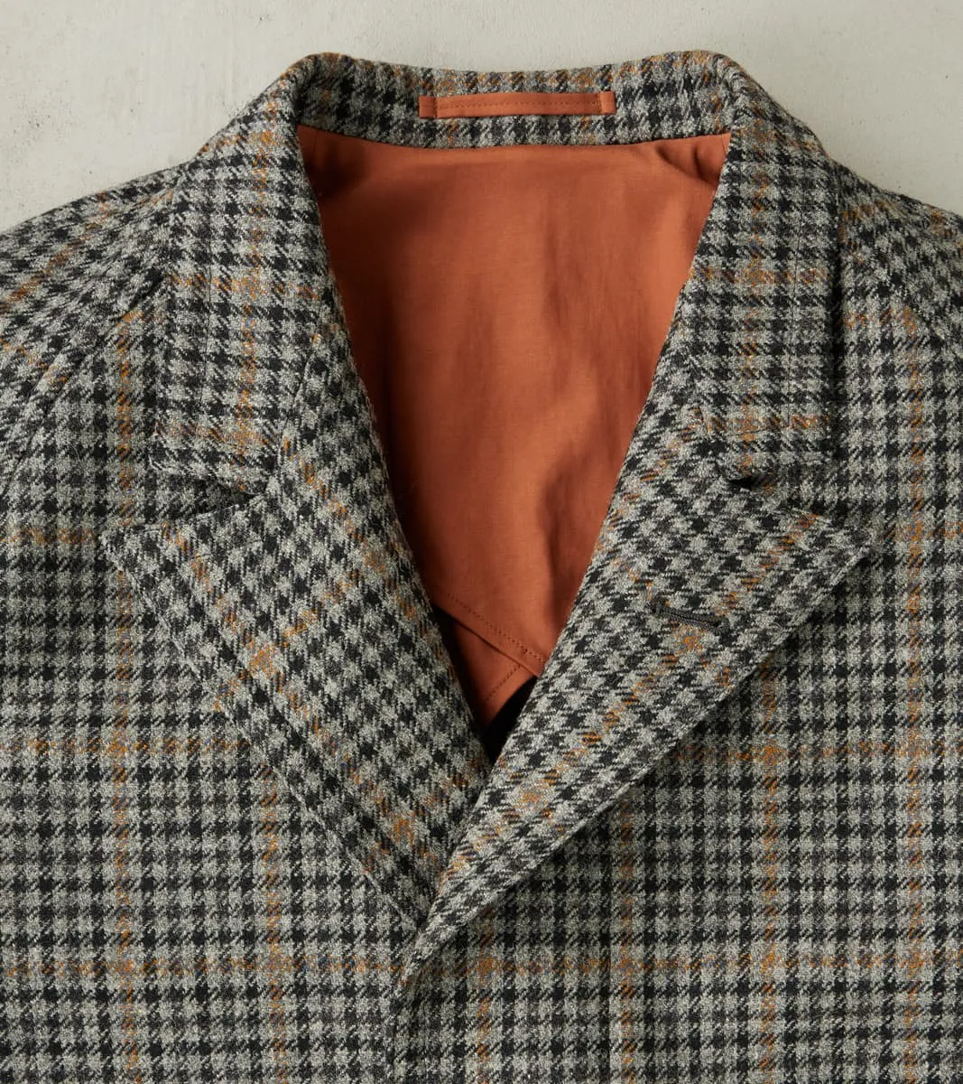English Traveler Opus Coat - Lovat® London Town Grey Tweed Check sold by Division Road product image thumbnail 4