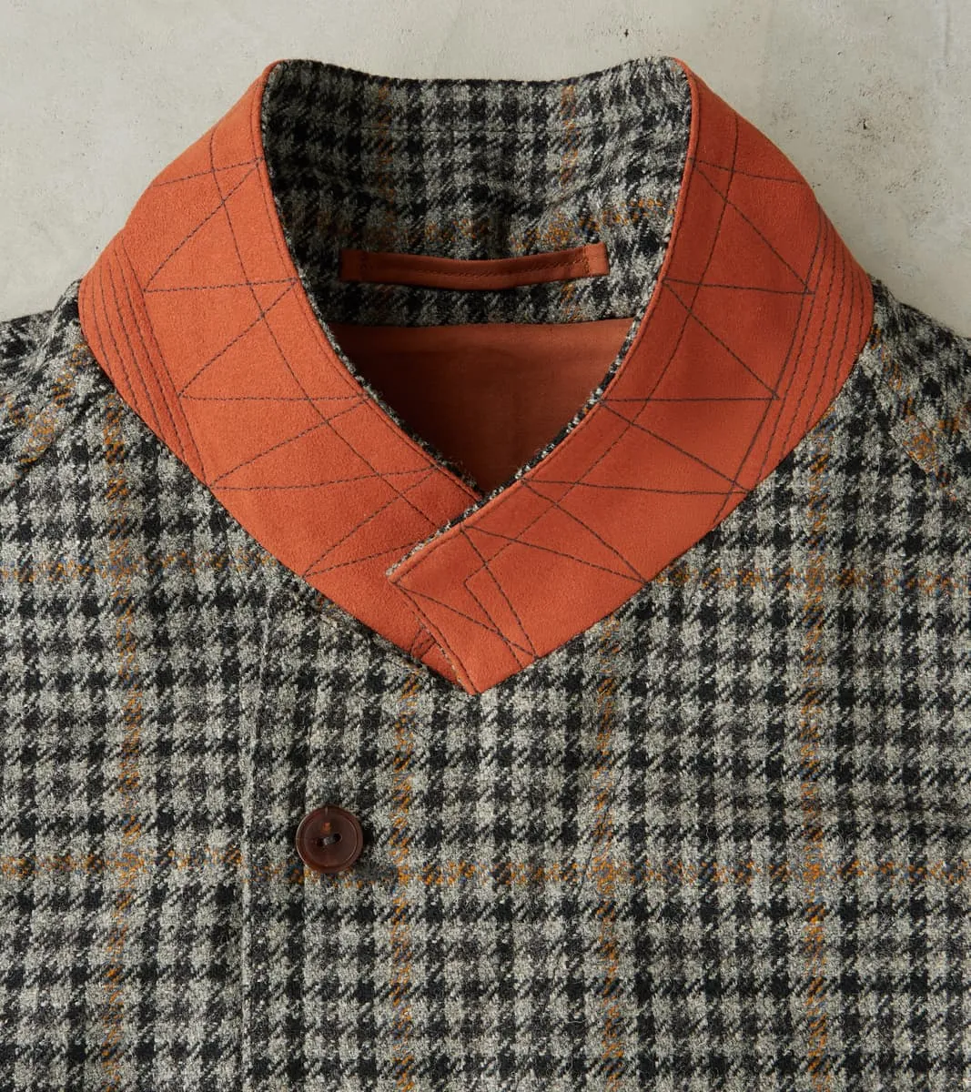 English Traveler Opus Coat - Lovat® London Town Grey Tweed Check sold by Division Road product image thumbnail 5