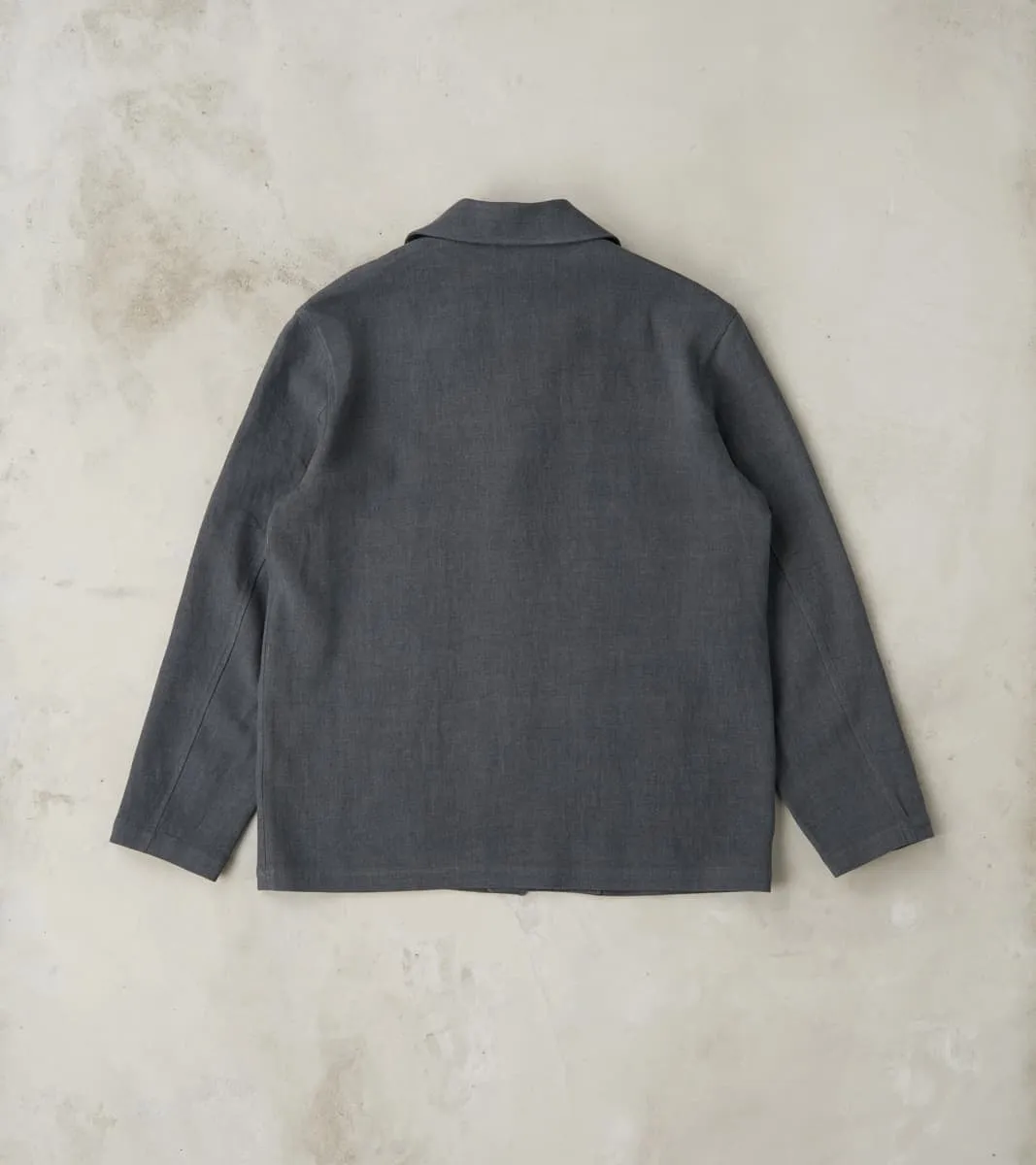 Belgium Linen & Wool Traveler Jacket - Anthracite sold by Division Road product image thumbnail 2