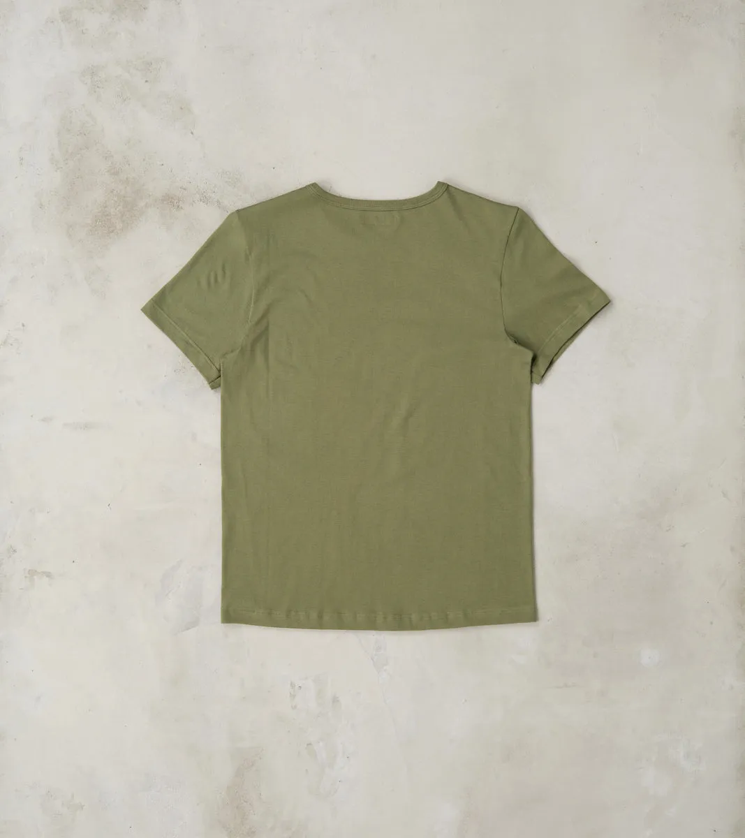 1950s Good Originals - 4.6oz Loopwheeled 1-Thread T-Shirt - 40 Army sold by Division Road product image thumbnail 2