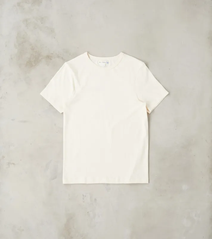 1950s Good Originals - 4.6oz Loopwheeled 1-Thread T-Shirt - 02 Nature sold by Division Road