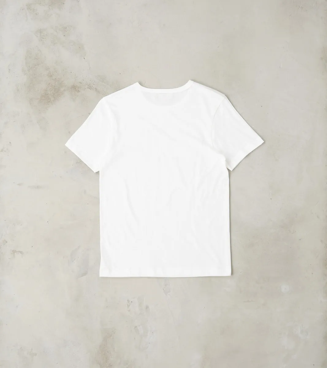 1950s Good Originals - 4.6oz Loopwheeled 1-Thread T-Shirt - 01 White sold by Division Road product image thumbnail 2