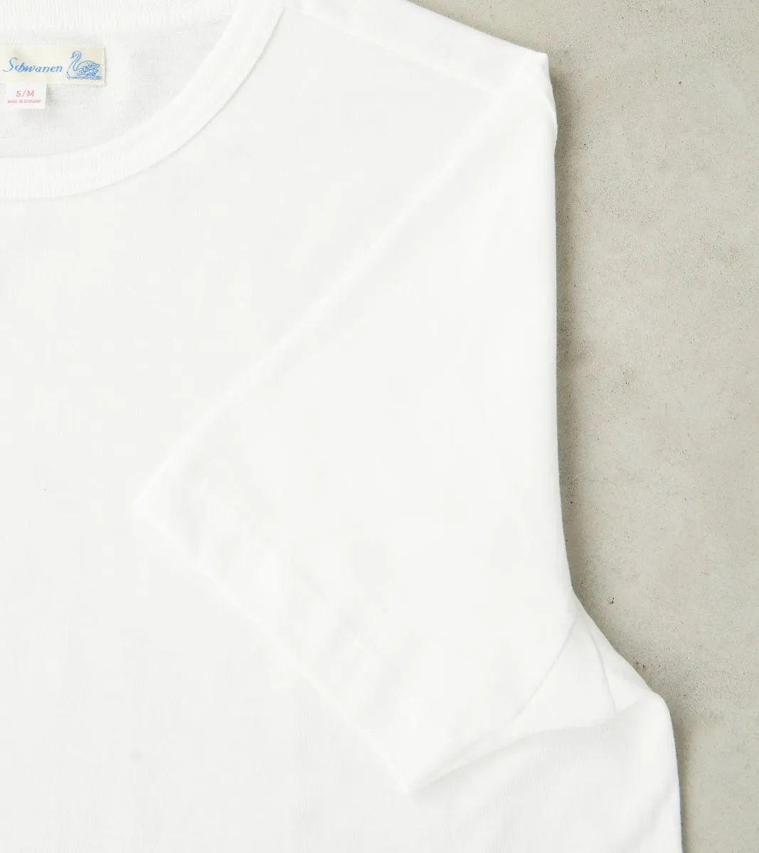 1950s Good Originals - 4.6oz Loopwheeled 1-Thread T-Shirt - 01 White sold by Division Road product image thumbnail 5