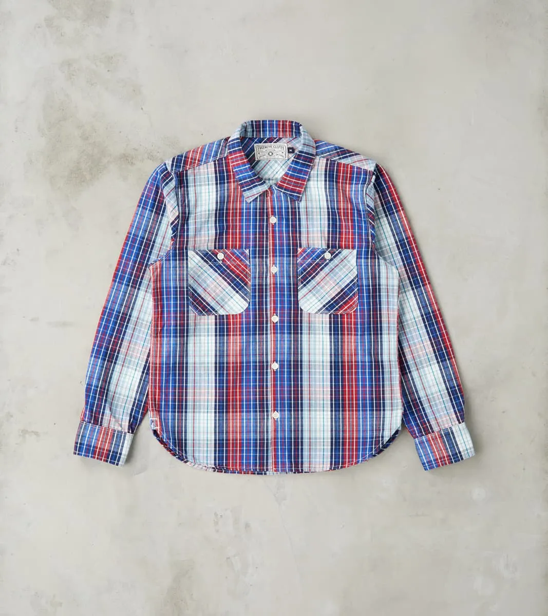 Dayton - Japanese Broadcloth - Bonneville Blue Check sold by Division Road