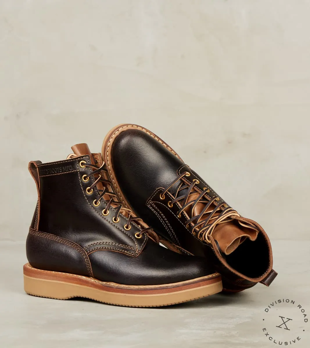 Cruiser 350 - 55 - Vibram 2060 - Horween Dark Brown Waxed Flesh sold by Division Road product image thumbnail 3