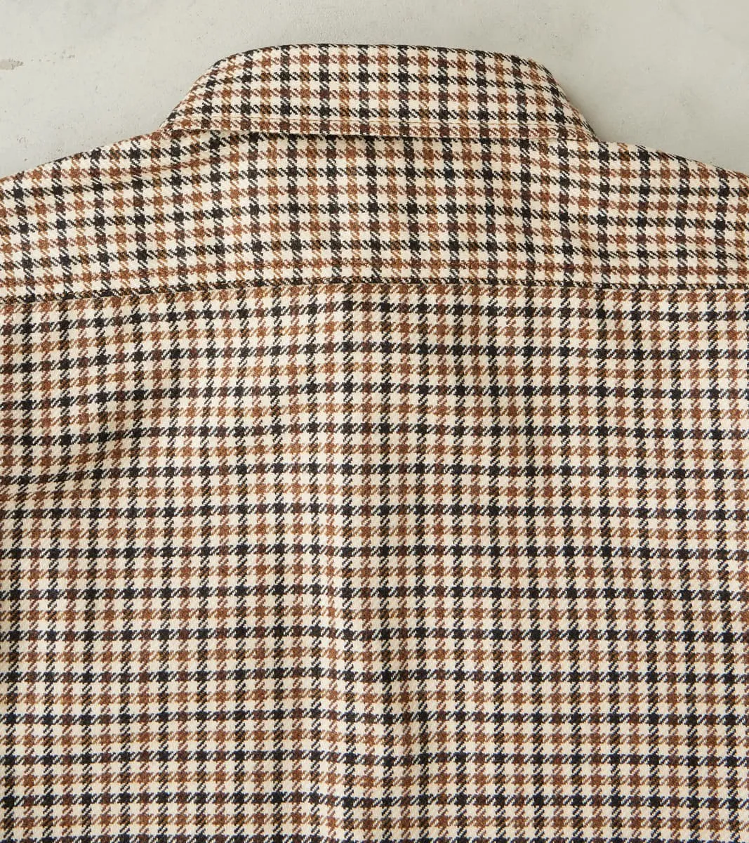 DR 434-BGC - CPO Shirt - Fox Brothers® Wool Saddle Brown Gun Club Twill Flannel sold by Division Road product image thumbnail 4