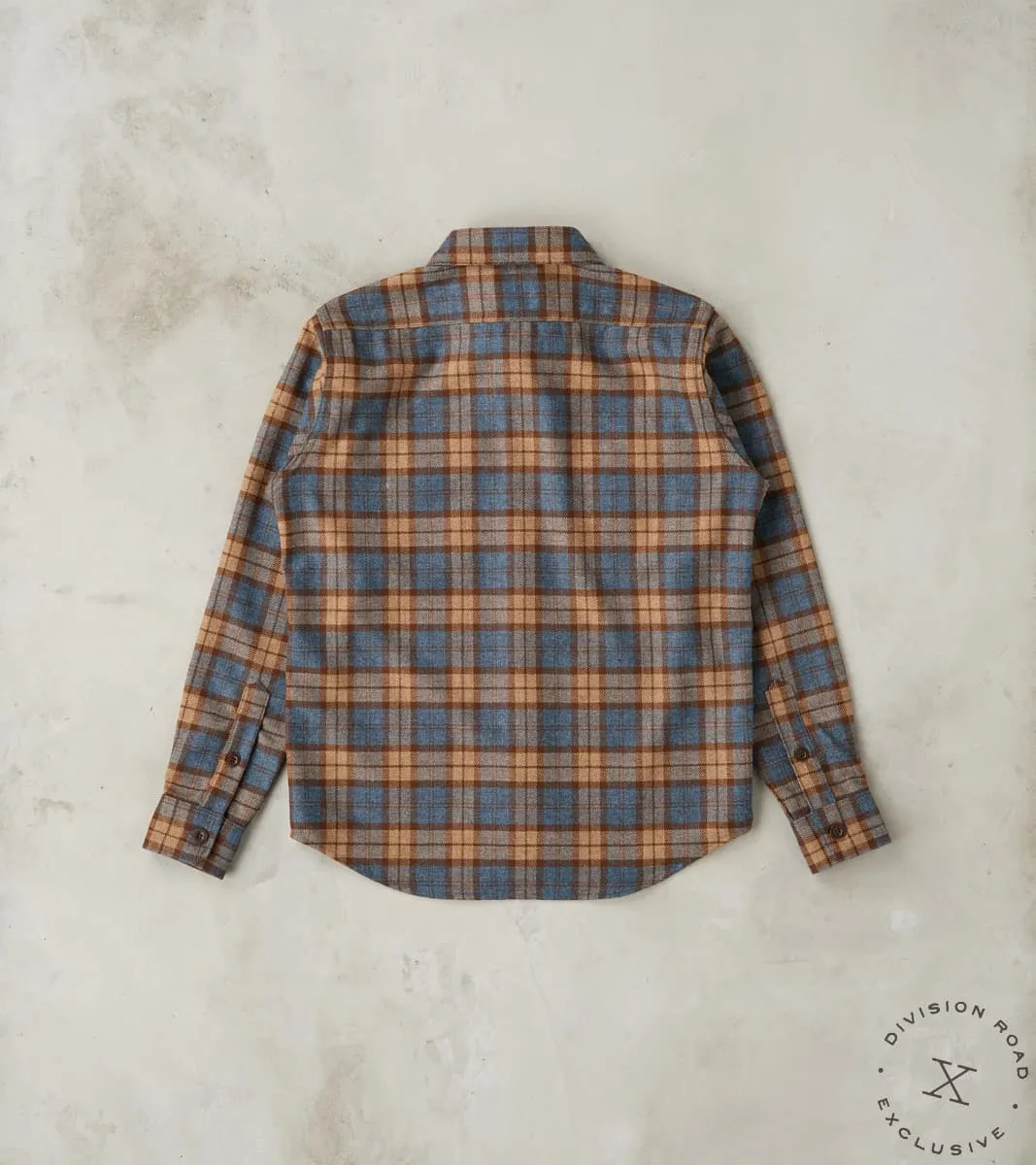 DR 434-TBC - CPO Shirt - Fox Brothers® Wool Tuscan Brown Check Twill Flannel sold by Division Road product image thumbnail 2