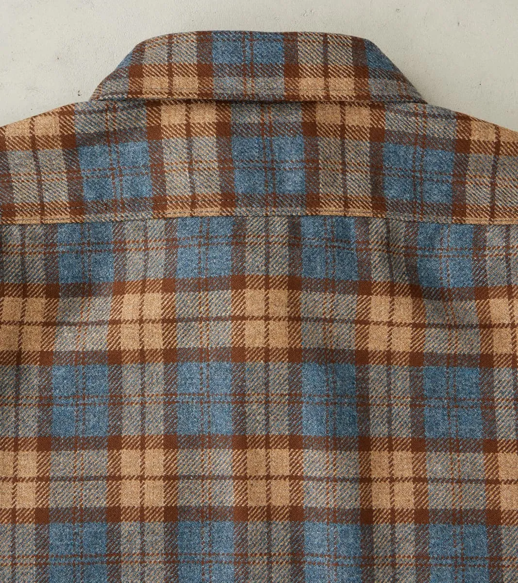 DR 434-TBC - CPO Shirt - Fox Brothers® Wool Tuscan Brown Check Twill Flannel sold by Division Road product image thumbnail 4