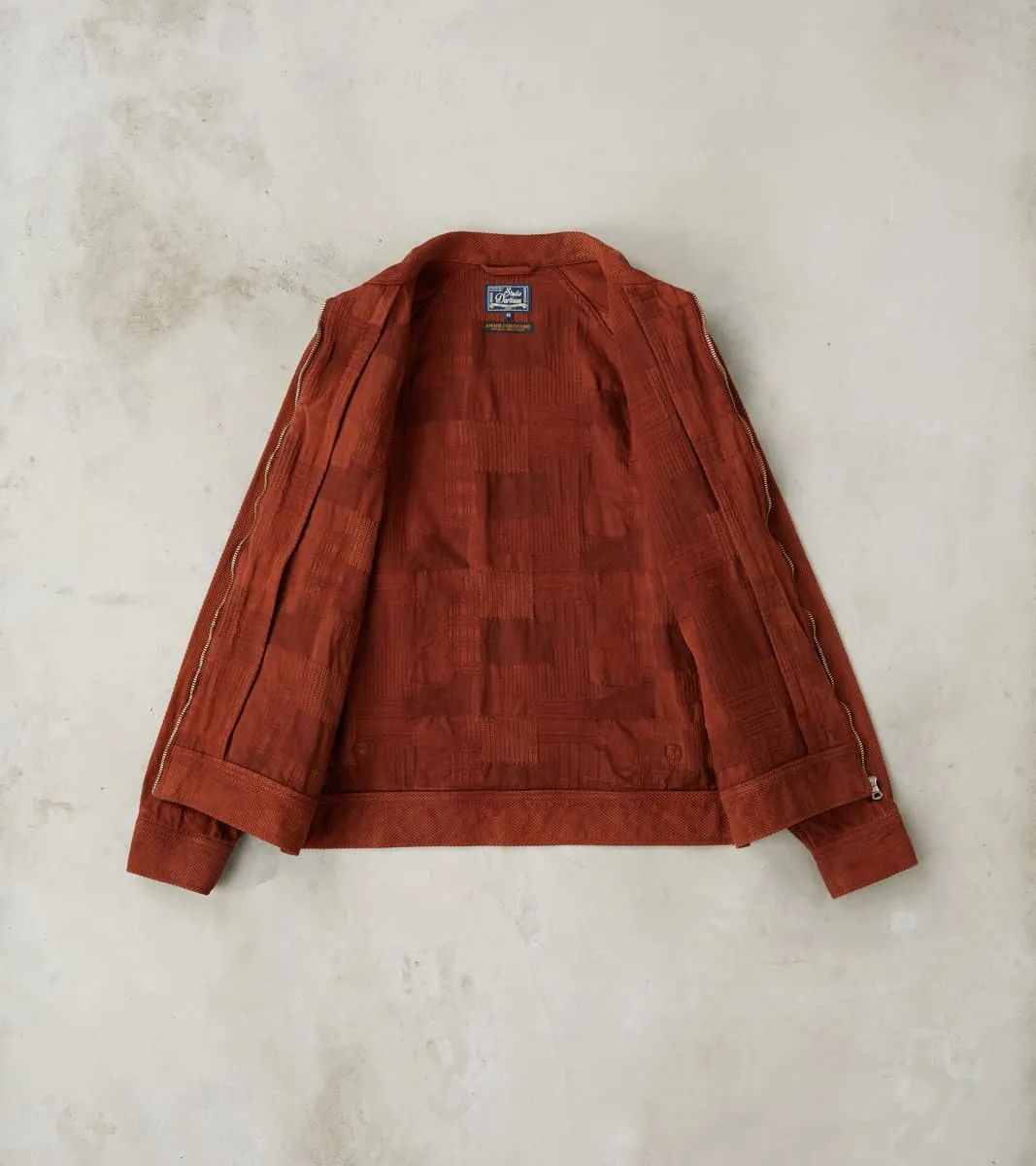 Amami Dorozome Boro Sashiko Jacquard Jacket - Brown sold by Division Road product image thumbnail 3