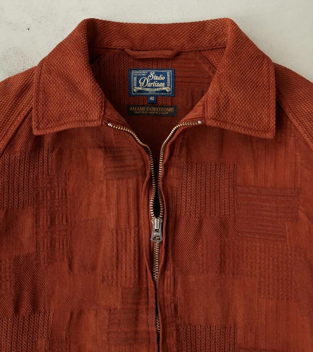Amami Dorozome Boro Sashiko Jacquard Jacket - Brown sold by Division Road product image thumbnail 4