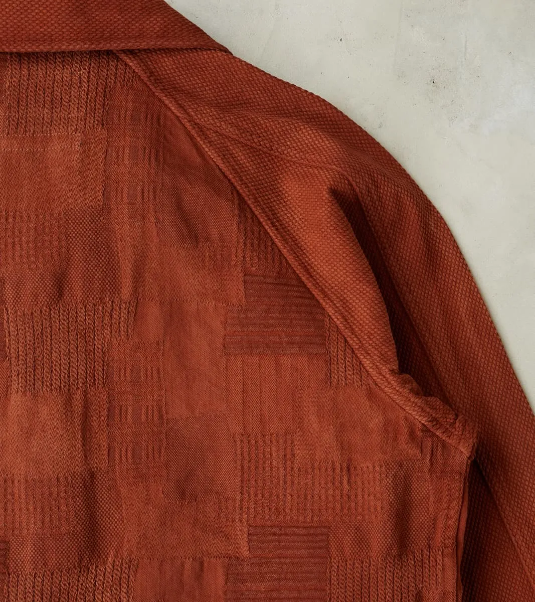 Amami Dorozome Boro Sashiko Jacquard Jacket - Brown sold by Division Road product image thumbnail 5