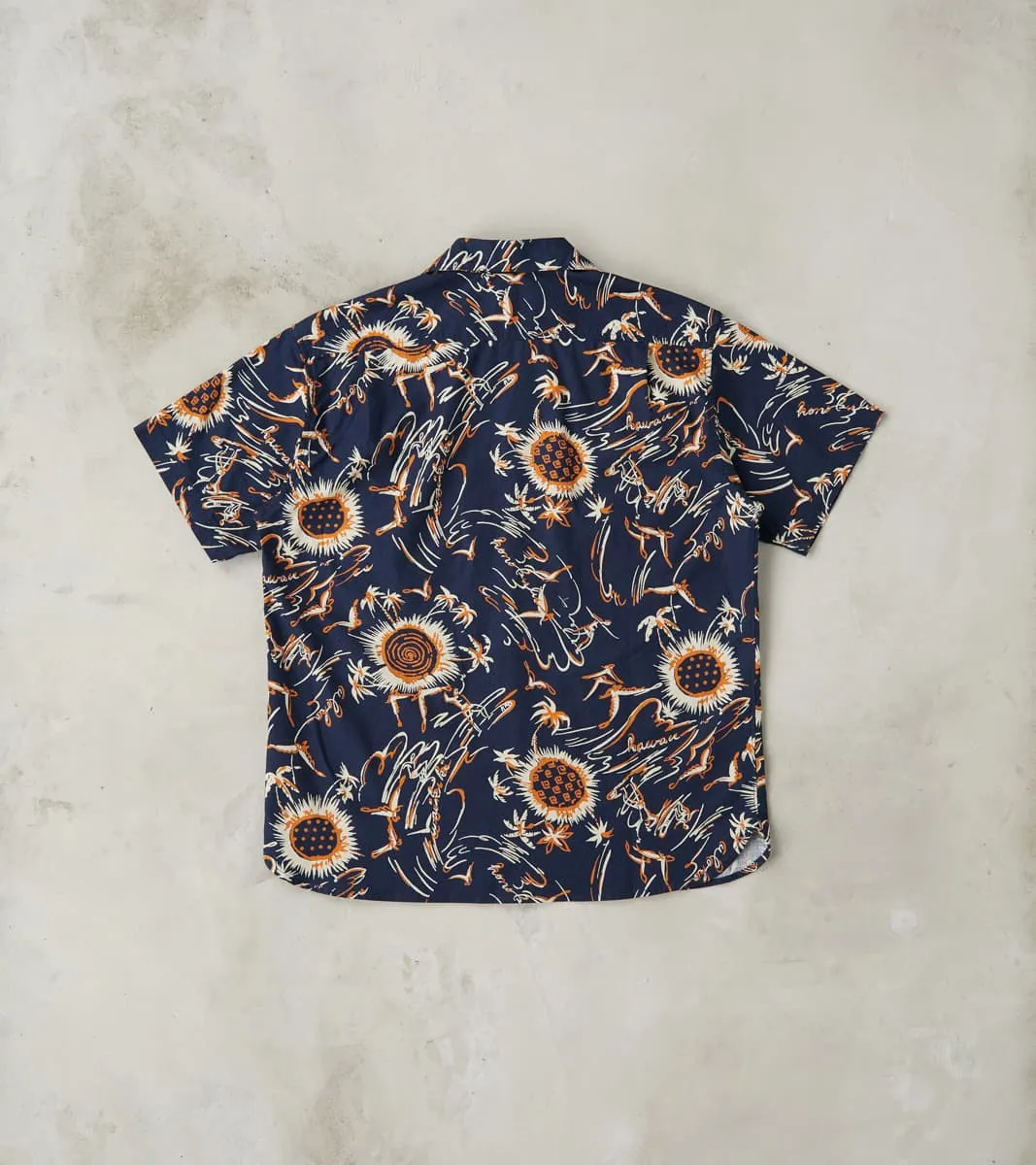 Dean - Double Pocket Japanese Poplin Camp - Navy Aloha sold by Division Road product image thumbnail 2