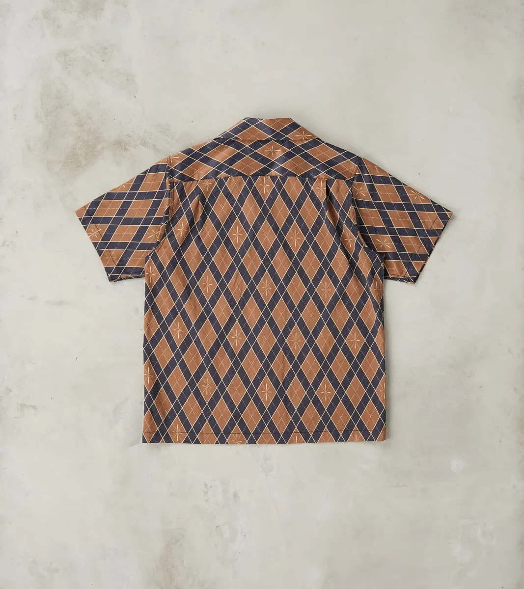 SSA25-01 Narahira Snake Pattern Camp Shirt - Brown sold by Division Road product image thumbnail 2