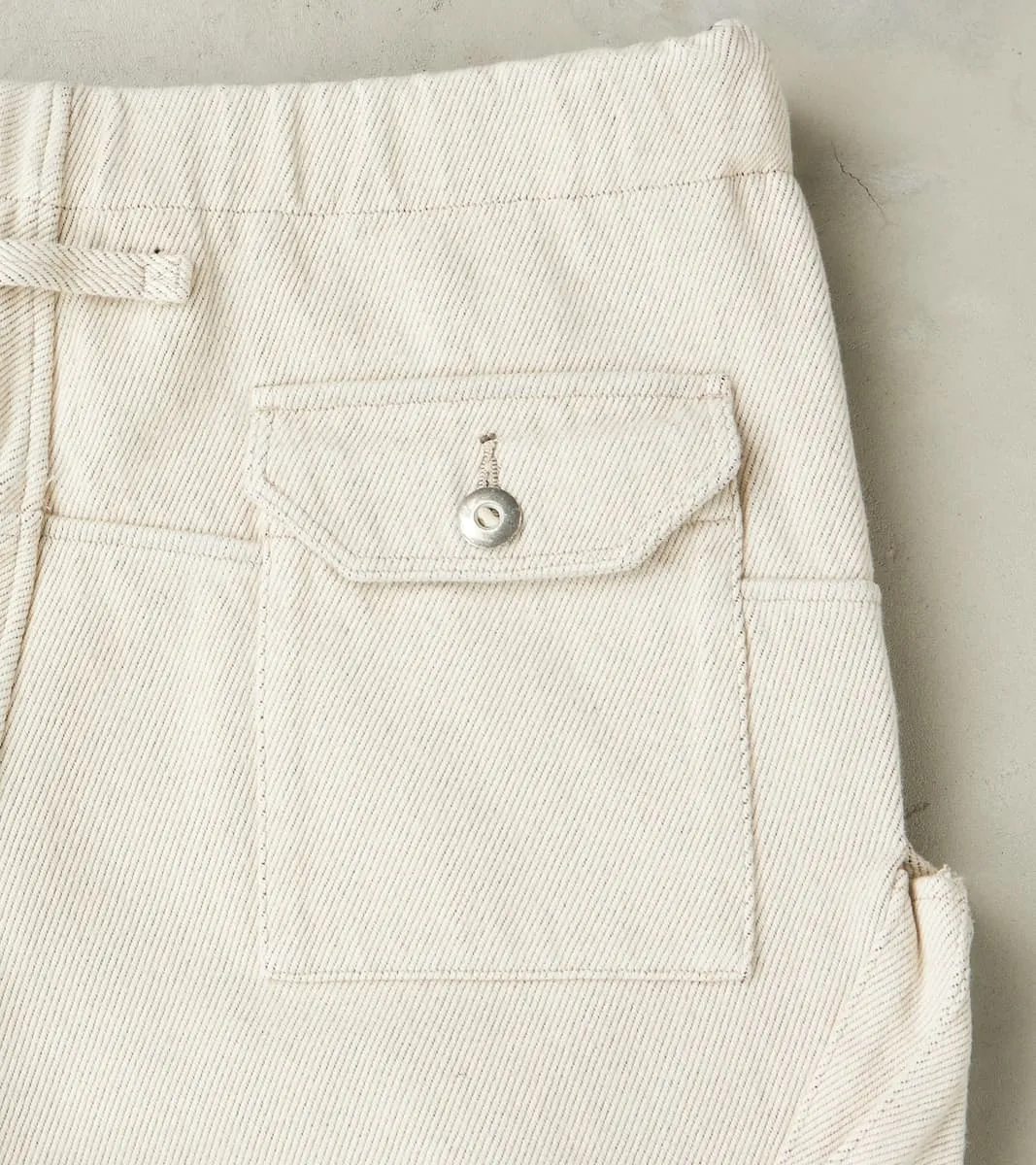 Swiss Army Cargo Trousers - Natural Tailors Selvedge Denim sold by Division Road product image thumbnail 3