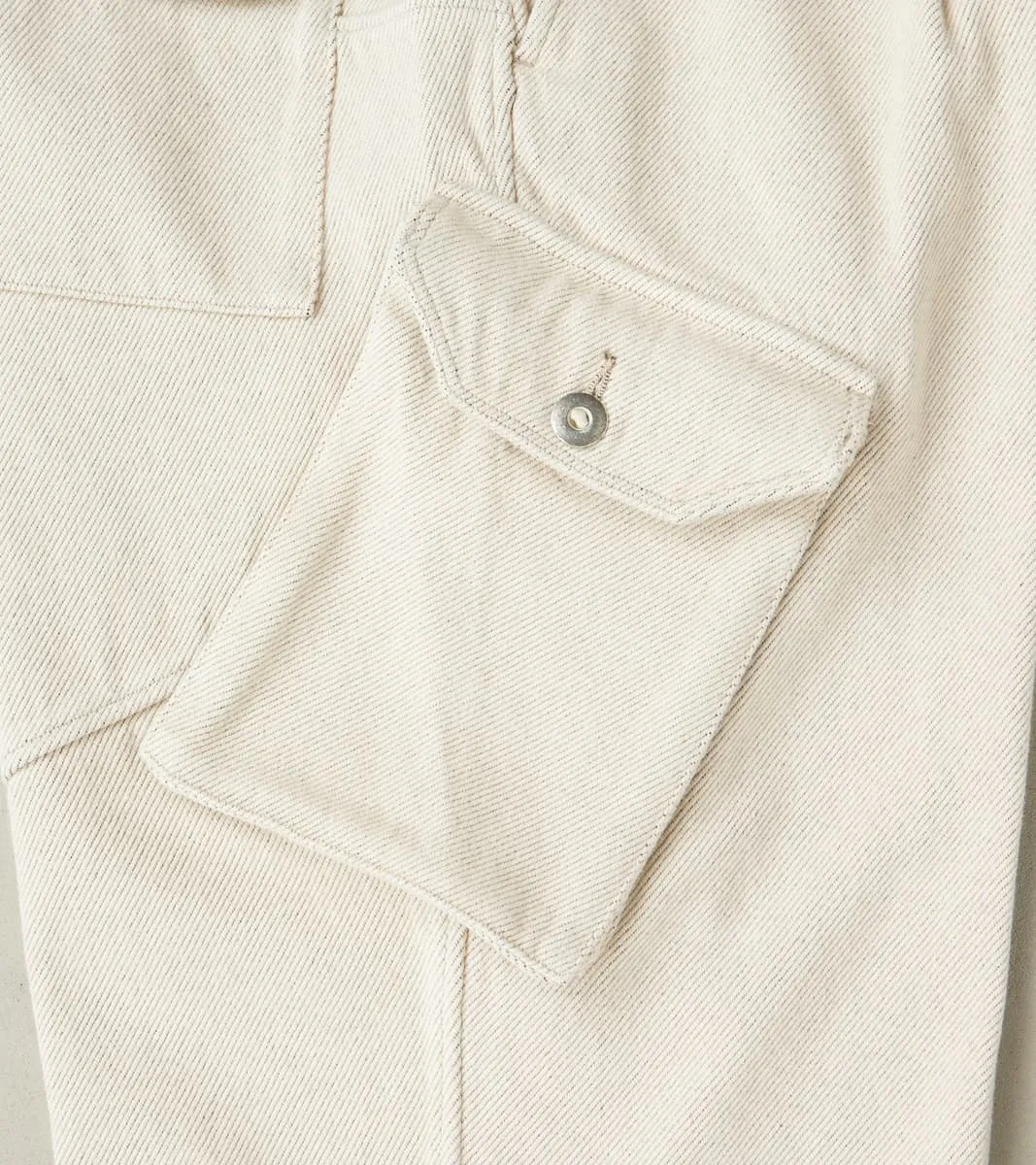 Swiss Army Cargo Trousers - Natural Tailors Selvedge Denim sold by Division Road product image thumbnail 5