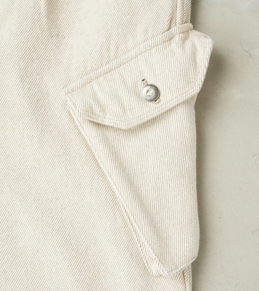 Swiss Army Cargo Trousers - Natural Tailors Selvedge Denim sold by Division Road product image thumbnail 4