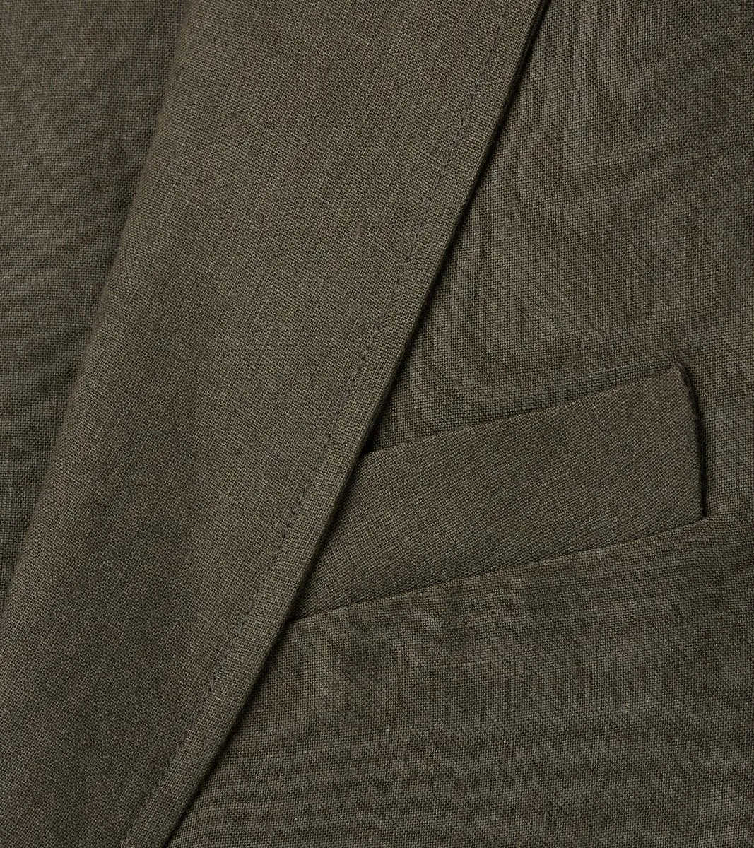 Belgium Washed Linen Essential Jacket - Arabica sold by Division Road product image thumbnail 5