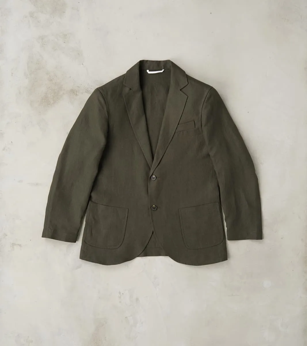 Belgium Washed Linen Essential Jacket - Arabica sold by Division Road
