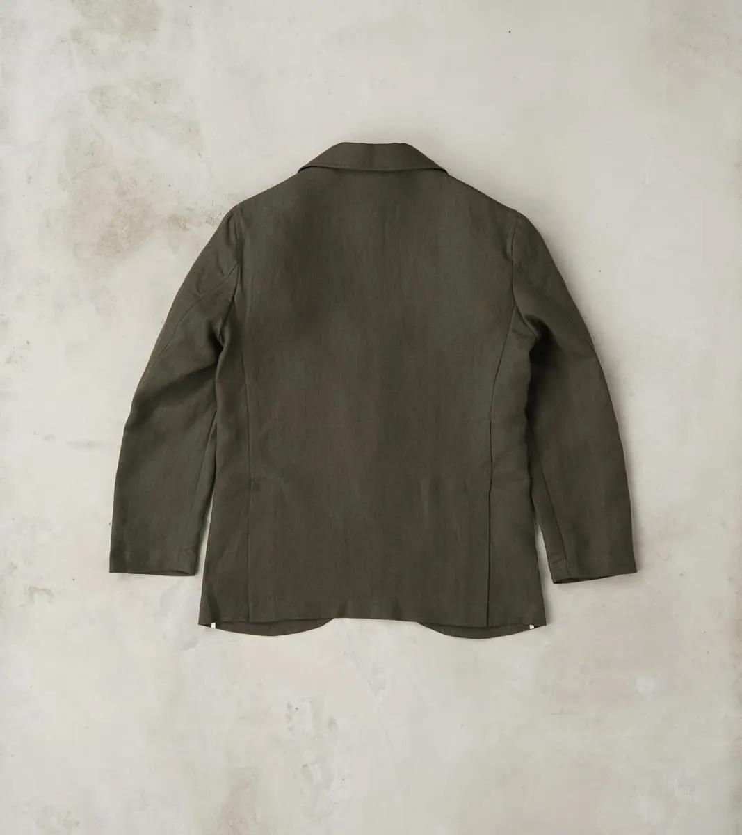 Belgium Washed Linen Essential Jacket - Arabica sold by Division Road product image thumbnail 2