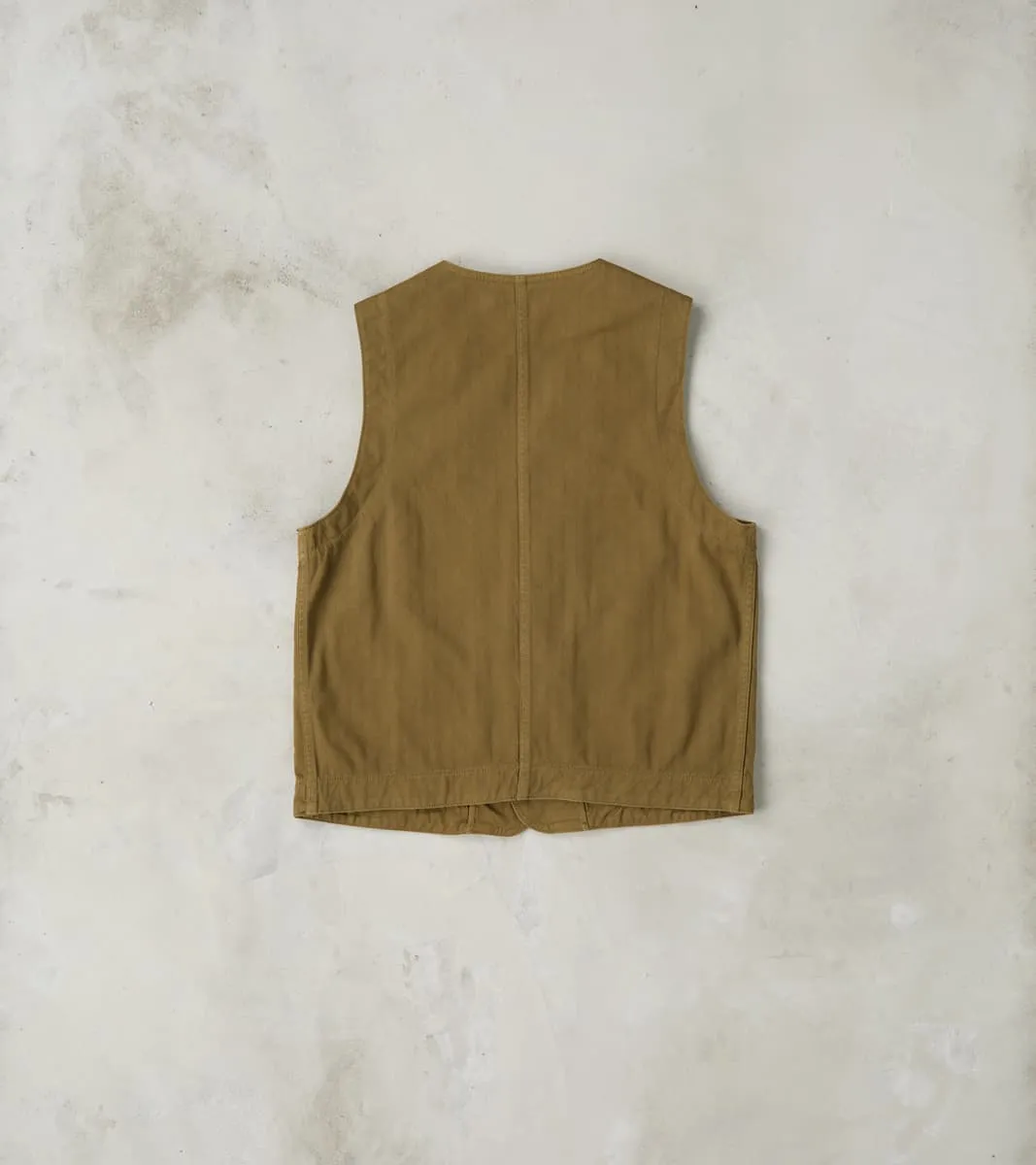 Fisherman Vest - Olive Herringbone Twill sold by Division Road product image thumbnail 2