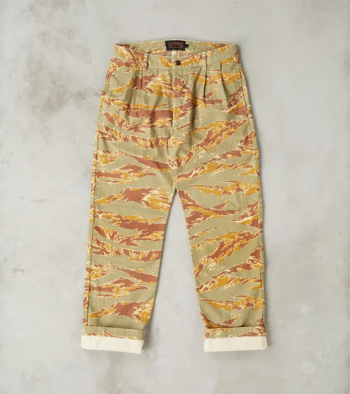 French Chino - Re-Camo Herringbone Twill sold by Division Road