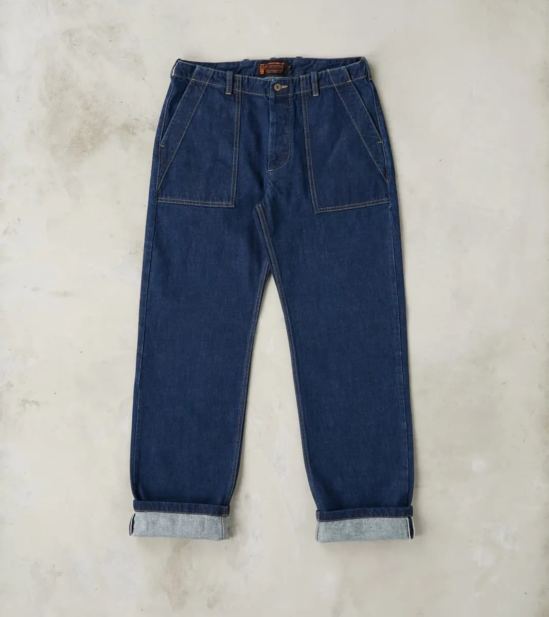 Fatigue Trouser - Selvedge Denim sold by Division Road