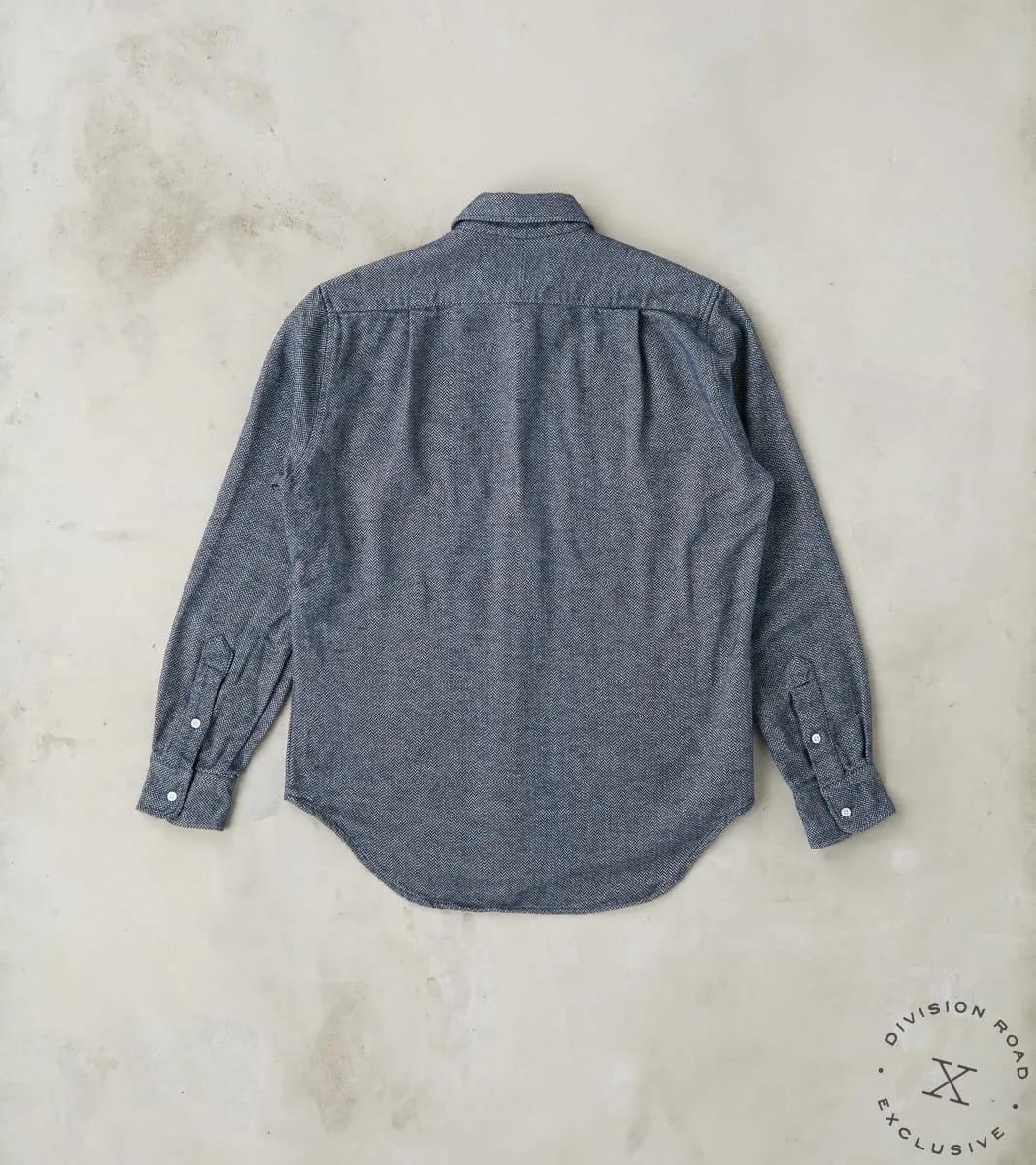 Japanese Herringbone Flannel Camper - Navy sold by Division Road product image thumbnail 2