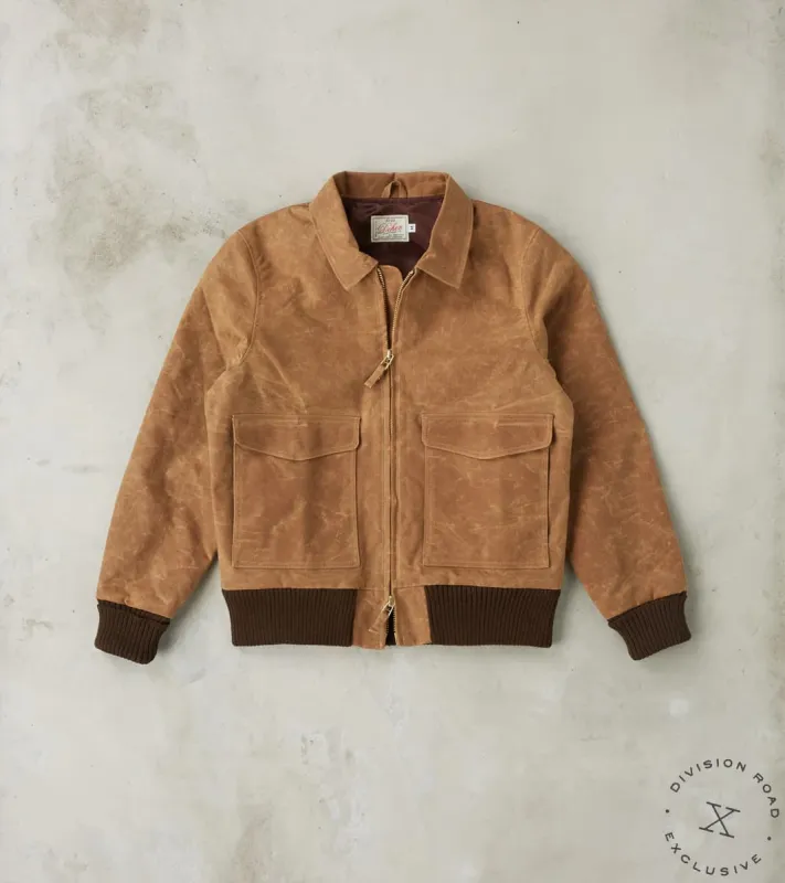 Carrier Jacket - 10oz Martexin Waxed Army Duck - Brush Brown sold by Division Road