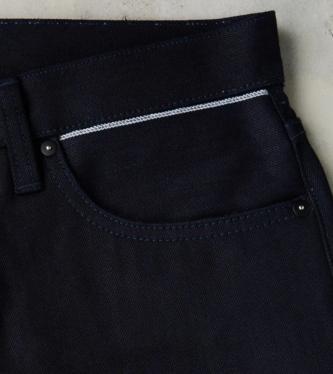 BDDxDR-711 - High Tapered - 14oz Indigo+Indigo sold by Division Road product image thumbnail 5