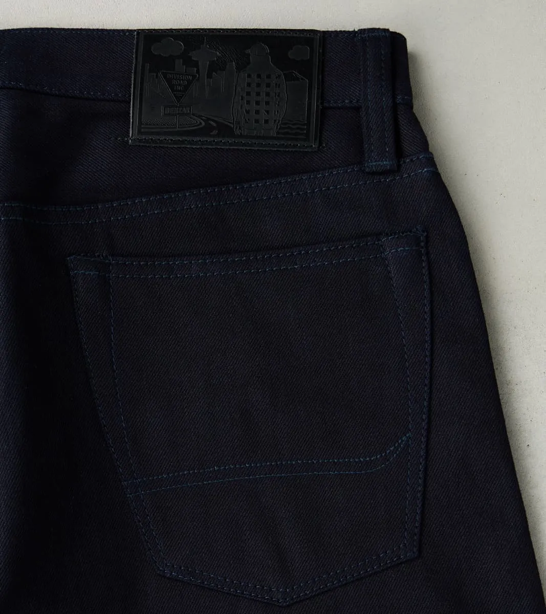 BDDxDR-711 - High Tapered - 14oz Indigo+Indigo sold by Division Road product image thumbnail 3