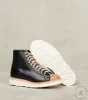 WMNs Super Monkey Boot - Horween Black & Natural CXL sold by Division Road