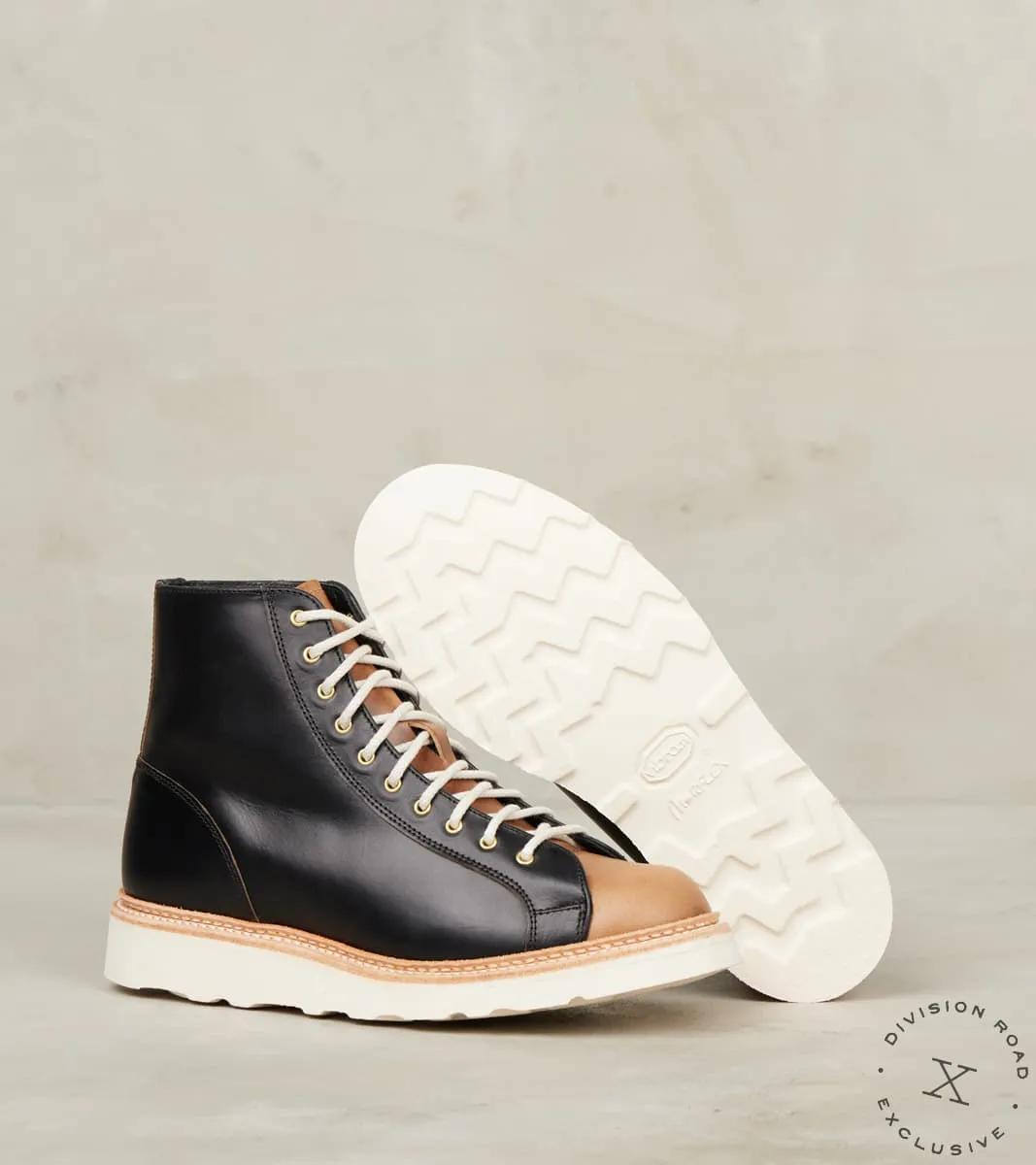 WMNs Super Monkey Boot - Horween Black & Natural CXL sold by Division Road product image thumbnail 2