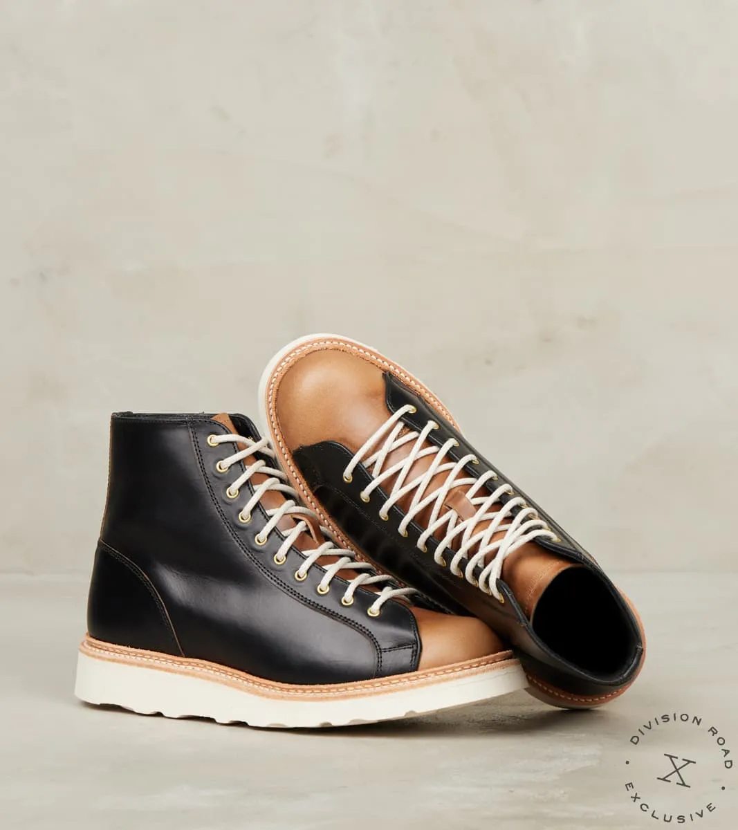 WMNs Super Monkey Boot - Horween Black & Natural CXL sold by Division Road product image thumbnail 3
