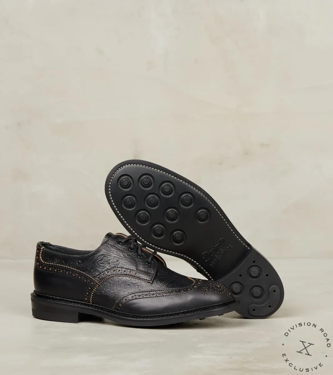 WMNs Anne Brogue City Derby - Horween Black Floral CXL sold by Division Road product image thumbnail 2