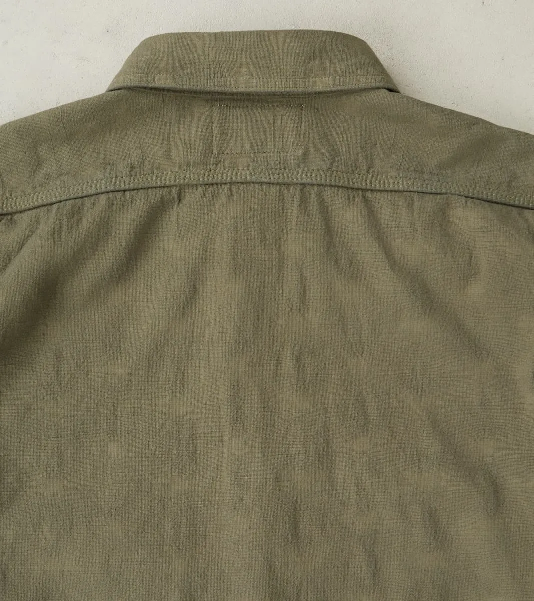 SSS25-ATW Olive Tropical Weather Dobby Shirt sold by Division Road product image thumbnail 4