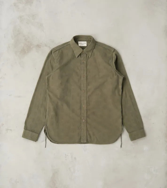 SSS25-ATW Olive Tropical Weather Dobby Shirt sold by Division Road
