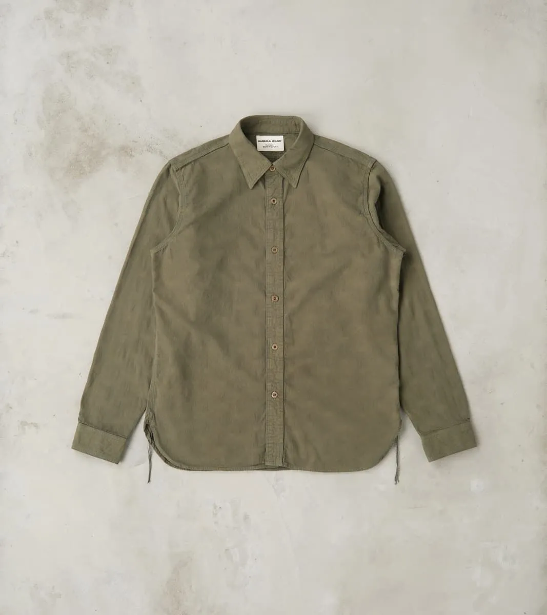 SSS25-ATW Olive Tropical Weather Dobby Shirt sold by Division Road