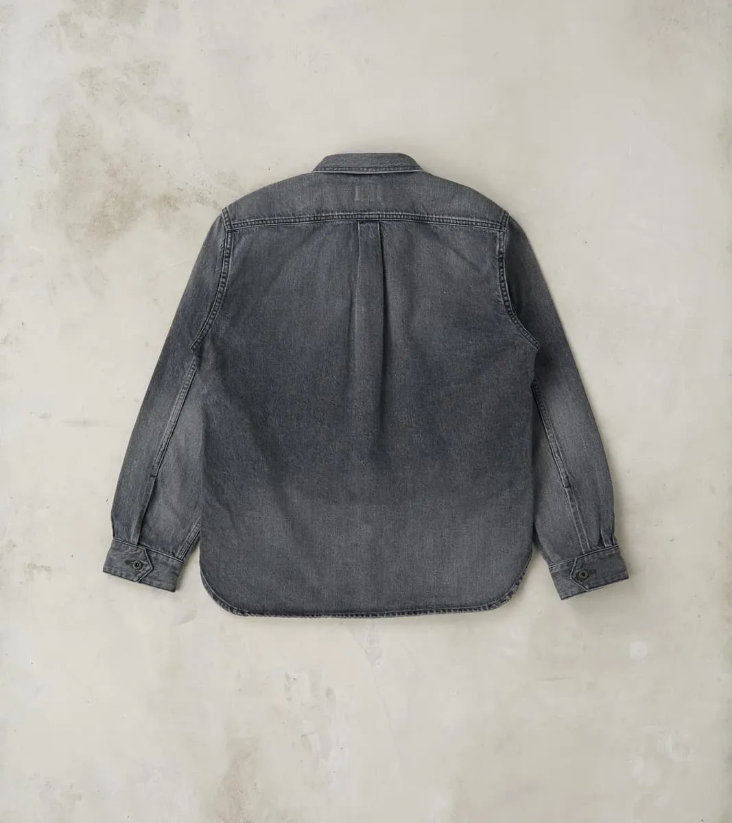 CPO Shirt - 13oz Fade Wash Denim - Dark Grey sold by Division Road product image thumbnail 2