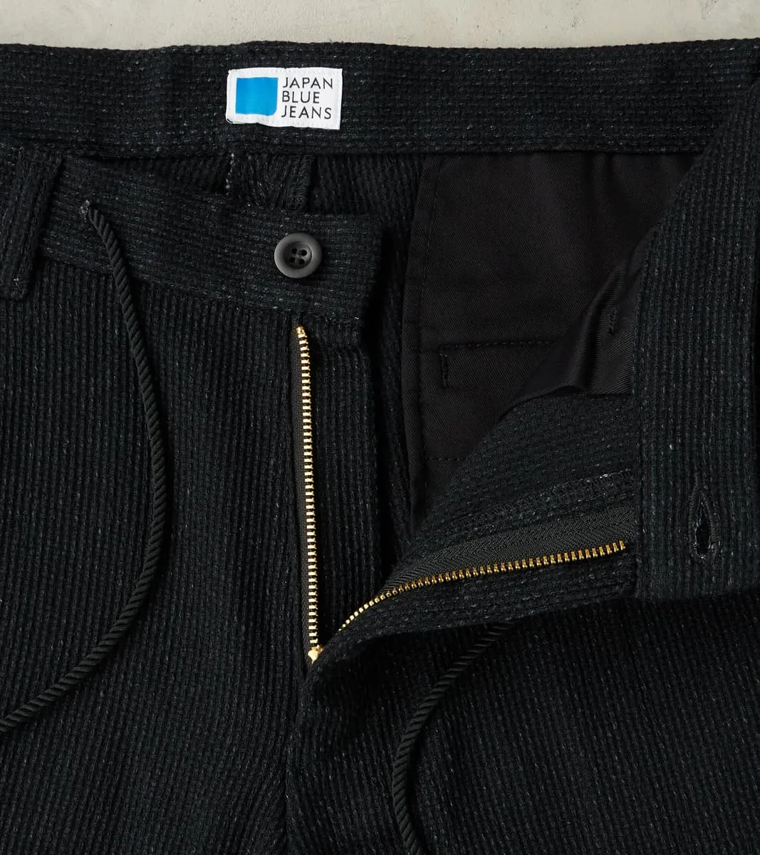 Easy Trouser - Relaxed Tapered - 11oz Black Sashiko sold by Division Road product image thumbnail 5