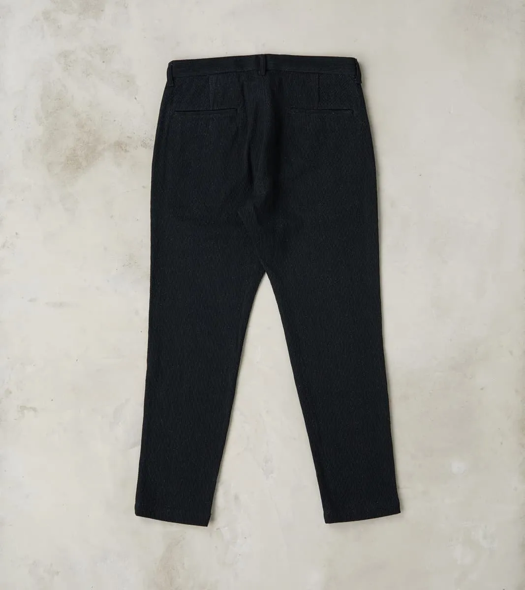 Easy Trouser - Relaxed Tapered - 11oz Black Sashiko sold by Division Road product image thumbnail 2