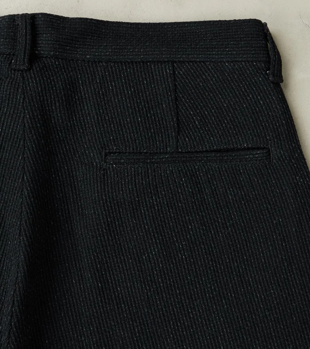 Easy Trouser - Relaxed Tapered - 11oz Black Sashiko sold by Division Road product image thumbnail 3