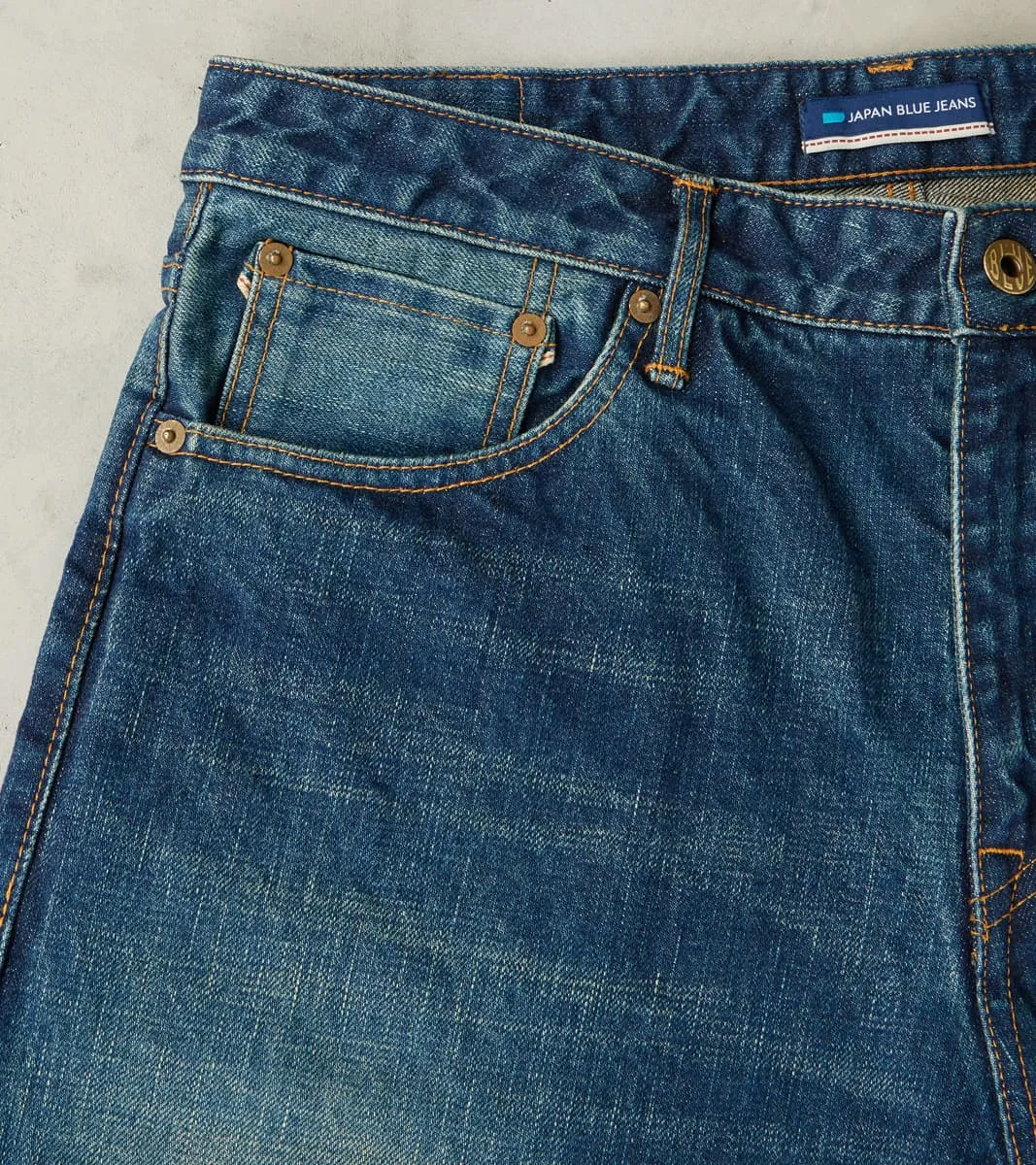 J401-D01 Circle Series - Classic Straight - 14.8oz US Cotton Aging Wash sold by Division Road product image thumbnail 4