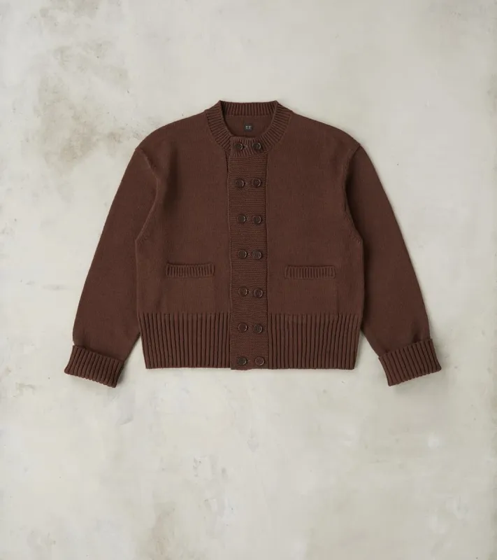 Lot. 506 DB Cardigan - Silk Noil - Brown sold by Division Road
