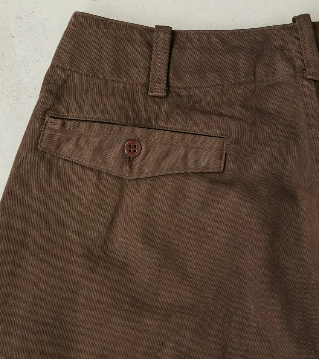 Lot. 202 Engineer Trousers - Chino Cloth - Mud Dyed Brown sold by Division Road product image thumbnail 4
