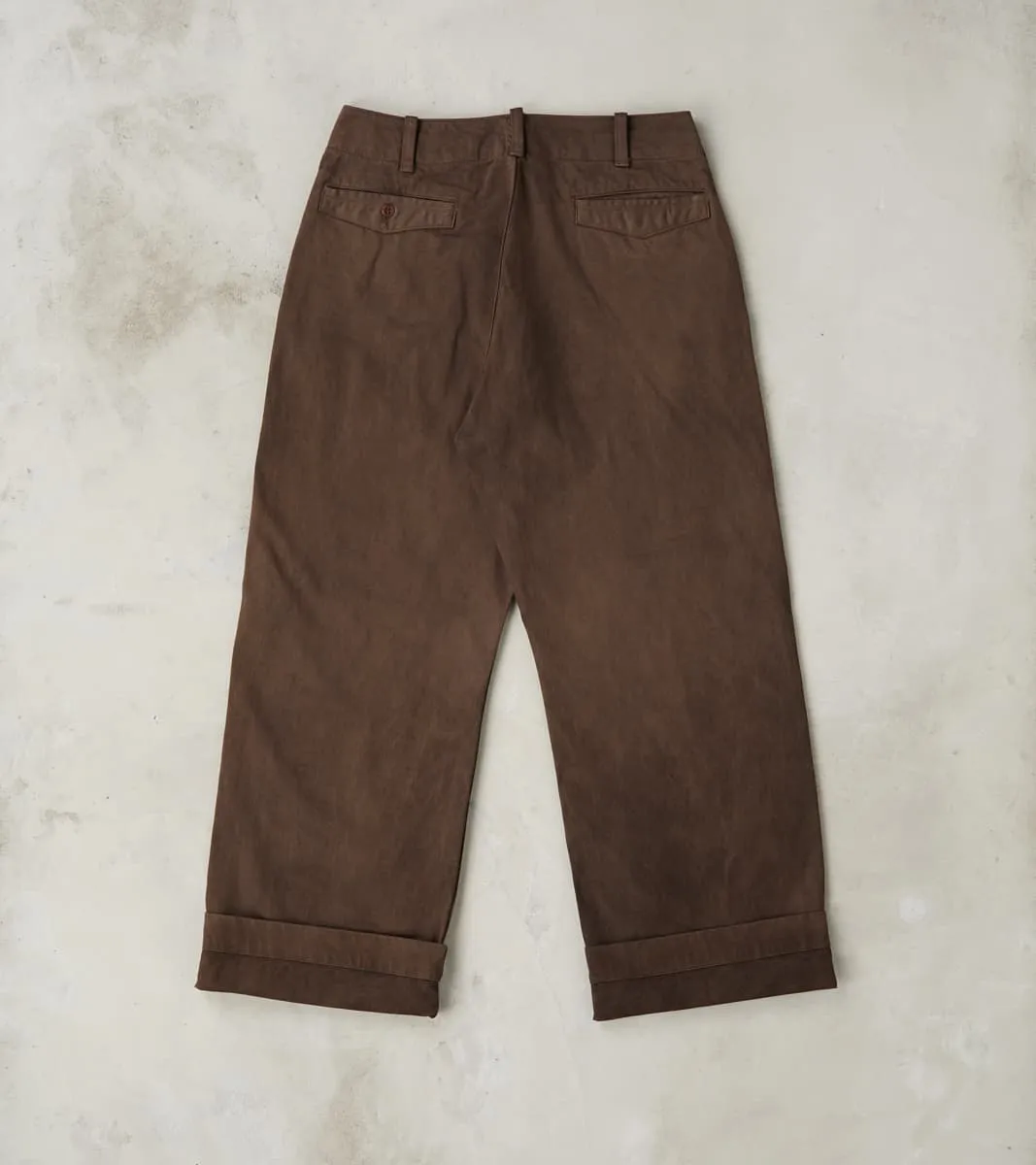 Lot. 202 Engineer Trousers - Chino Cloth - Mud Dyed Brown sold by Division Road product image thumbnail 2