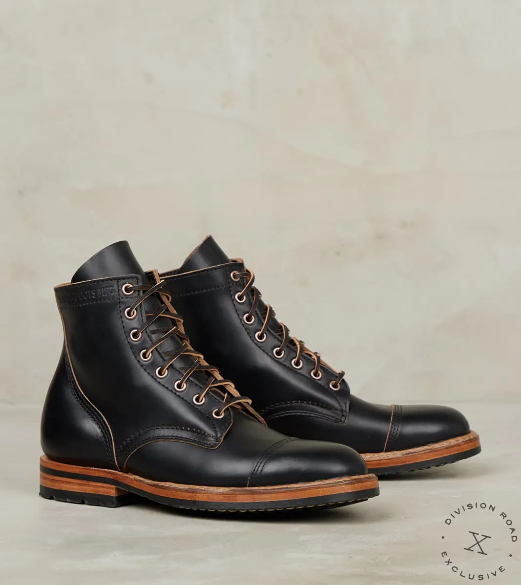 MPM1 - MP - Vibram Mini Lug - Horween Black CXL sold by Division Road