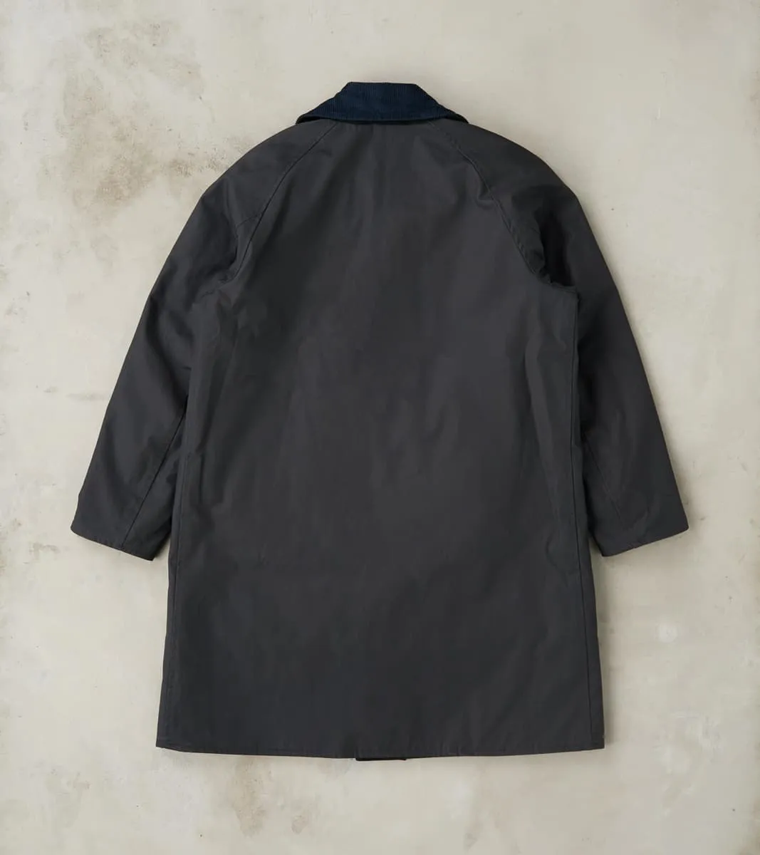 Murray 670 Reversible Raglan Trench Coat - Black Waterproof Canvas & Blackwatch Woolen sold by Division Road product image thumbnail 2