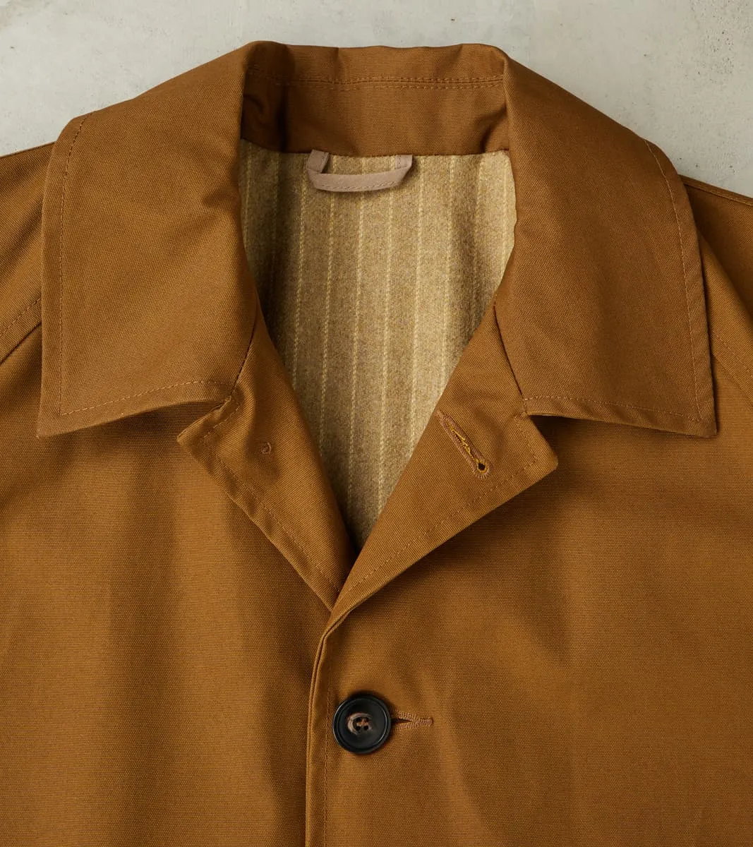 Groove 670 Raglan Trench Coat - Khaki Waterproof Waxed Canvas sold by Division Road product image thumbnail 4