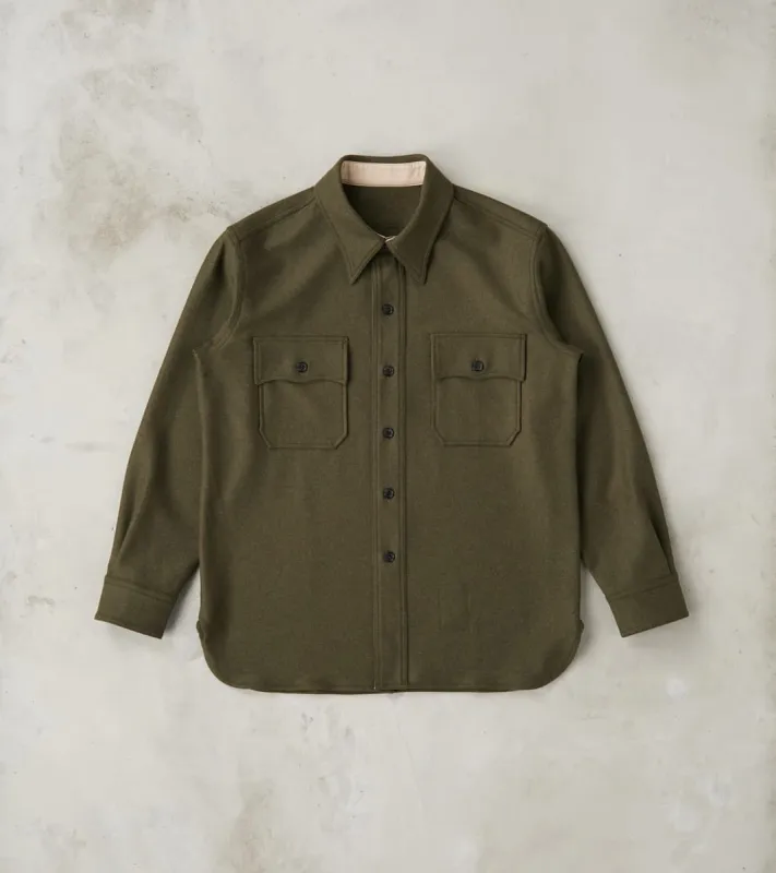 CPO 2.0 Shirt - Forest Green Wool Twill sold by Division Road